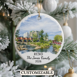Persoonlijke Reno-versiering, op maat gemaakte Nev Keramisch Ornament