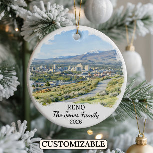 Persoonlijke Reno-versiering, op maat gemaakte Nev Keramisch Ornament