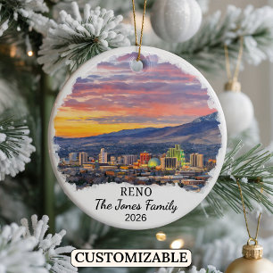Persoonlijke Reno-versiering, op maat gemaakte Nev Keramisch Ornament