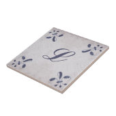 Persoonlijke Repro Portugese Blue Azulejos Tegel Tegeltje (Zijkant)