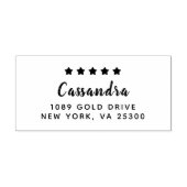 Persoonlijke Retouradres Stempel van Rubber (Design)