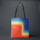 Persoonlijke Retro 70s Ombre Tote Bag<br><div class="desc">Shades van de jaren '70! Je kunt bijna de funk horen! Het werd gepersonaliseerd met jouw naam of iets anders dat je wilt zeggen.</div>