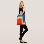 Persoonlijke Retro 70s Ombre Tote Bag (Op model)