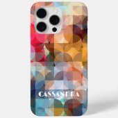 Persoonlijke Retro Abstracte Geometrische Kleurrij Case-Mate iPhone Case (Achterkant)
