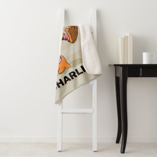 Persoonlijke Retro Art Big Bird Sherpa Blanket Sherpa Deken (In situ)