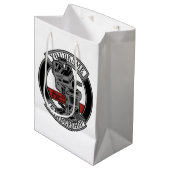 Persoonlijke Retro BarberShop Kapperstoel Salon Medium Cadeauzakje (Voorkant Gekanteld)