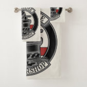 Persoonlijke Retro BarberWinkel Barber Stoel Salon Bad Handdoek (Insitu)