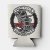 Persoonlijke Retro BarberWinkel Barber Stoel Salon Blikjeskoeler (Achterkant)