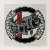Persoonlijke Retro BarberWinkel Barber Stoel Salon Legpuzzel (Horizontaal)