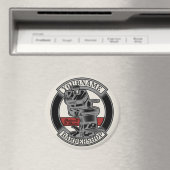 Persoonlijke Retro BarberWinkel Barber Stoel Salon Magneet (Insitu (Vaatwasser))