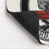 Persoonlijke Retro BarberWinkel Barber Stoel Salon Muismat (Hoek)