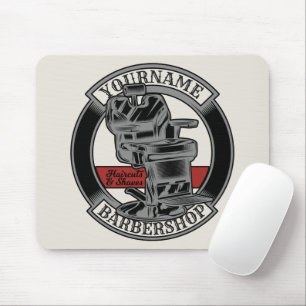 Persoonlijke Retro BarberWinkel Barber Stoel Salon Muismat