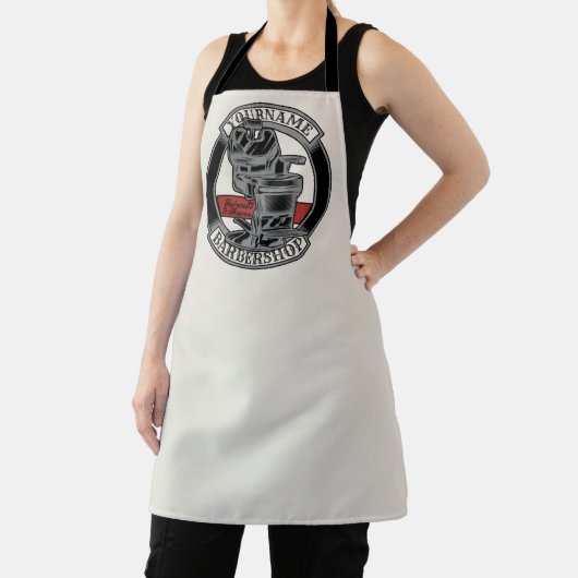 Persoonlijke Retro BarberWinkel Barber Stoel Salon Schort (Insitu)