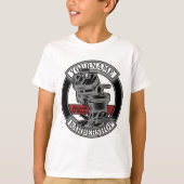 Persoonlijke Retro BarberWinkel Barber Stoel Salon T-shirt (Voorkant)