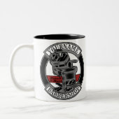 Persoonlijke Retro BarberWinkel Barber Stoel Salon Tweekleurige Koffiemok (Links)