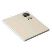 Persoonlijke Retro Black Cream Kitchen Notitieblok (Schuin)