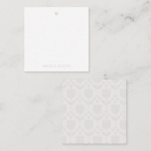 Persoonlijke Retro Bloem Notitiekaartje