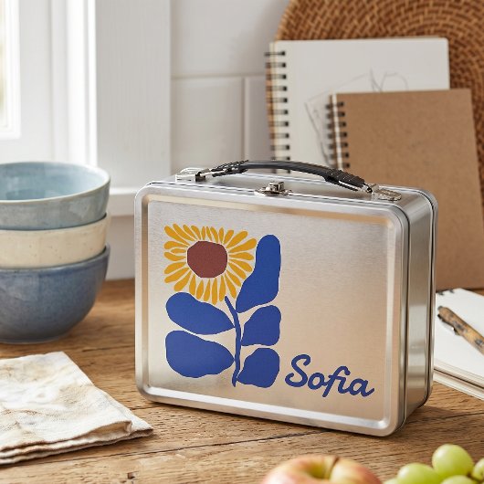 Persoonlijke Retro Bloemen Daisy Met Eigen Naam Ca