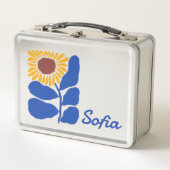 Persoonlijke Retro Bloemen Daisy Met Eigen Naam Ca (Voorkant)