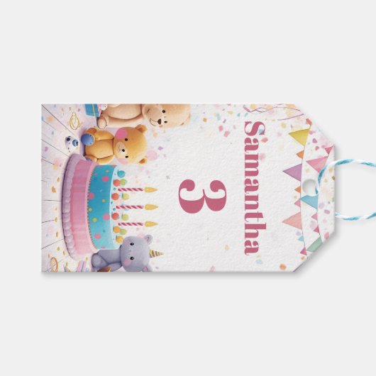 Persoonlijke Retro Cadeaubijsluiters | Op Maat Gem Cadeaulabel (Voorkant (Horizontaal))