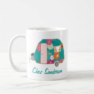 Persoonlijke Retro Caravan Kunstmokken Koffiemok