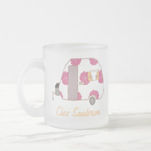 Persoonlijke Retro Caravan Kunstmokken Matglas Koffiemok