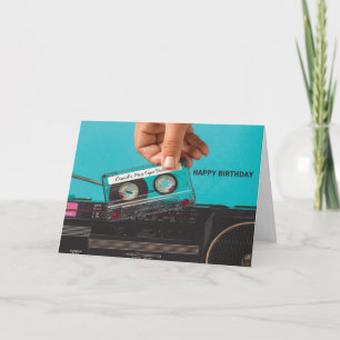Persoonlijke Retro Cassetterecorder Verjaardagskaa Kaart