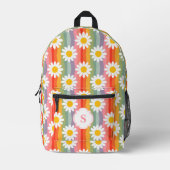 Persoonlijke Retro Daisy Rugzak (Voorkant)