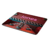 Persoonlijke Retro Diner Glas Snijplank (Hoek)