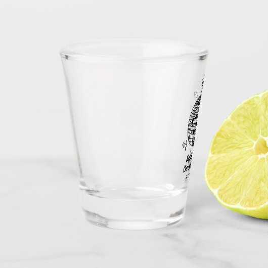 Persoonlijke Retro Disco Bal Trouw Shotglas Shot Glas (Links)