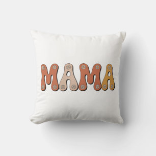 Persoonlijke Retro Groovy Mama Moederdag Kussen