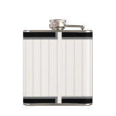 Persoonlijke Retro Honkbalspeler NAAM Team Heupfles (Achterkant)