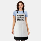 Persoonlijke Retro Honkbalspeler NAAM Team Schort (Gedragen)