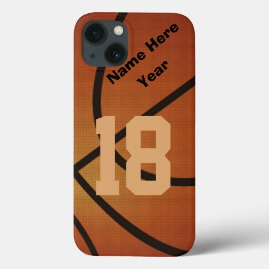 Persoonlijke Retro iPhone 6 hoesje Basketball Hoes (Achterkant)