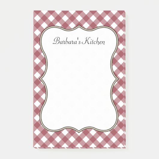 Persoonlijke Retro Keuken Post-it Briefjes Cadeau Post-it® Notes (Voorkant)