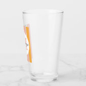 Persoonlijke Retro Kleurrijke Strepen Persoonlijk Glas (Links)