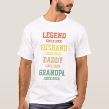 Persoonlijke Retro Legend Husband Dad Grandpa