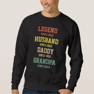Persoonlijke Retro Legend Husband  Trui