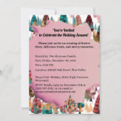 Persoonlijke Retro Minimalistische Kleuren Bomen Kaart (Voorkant)