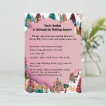 Persoonlijke Retro Minimalistische Kleuren Bomen 