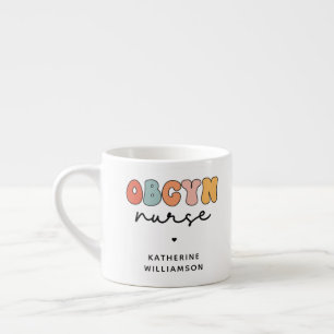 Persoonlijke Retro OBGYN Verpleegster Espresso Kop