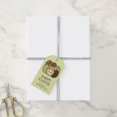 Persoonlijke Retro Pasen Konijn Cadeaubijsluiter Cadeaulabel (Met Touw)