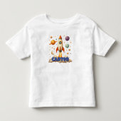 Persoonlijke Retro Raket Peuter Kinder Shirts (Voorkant)