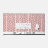 Persoonlijke Retro Roze Bureaumat (Keyboard & Muis)