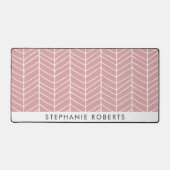 Persoonlijke Retro Roze Bureaumat (Voorkant)
