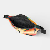 Persoonlijke Retro Starburst Monogram Heuptasje (Open)