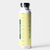 Persoonlijke Retro Stok Boter Geel Waterfles (Links)