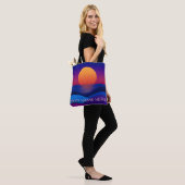 Persoonlijke Retro Zonsondergang Tas | Aangepaste (Op model)