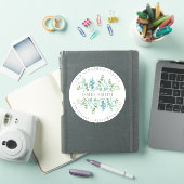 Persoonlijke ReturnAddress I Eucalyptus Sticker (iPad Cover)
