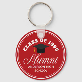 Persoonlijke Reünie Geschenken Rode Alumni Middelb Sleutelhanger